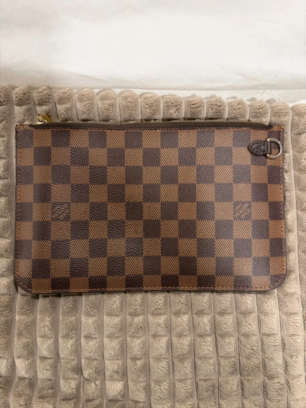 Louis Vuitton Damier Ebene Toiletry pouch wallet- Brown